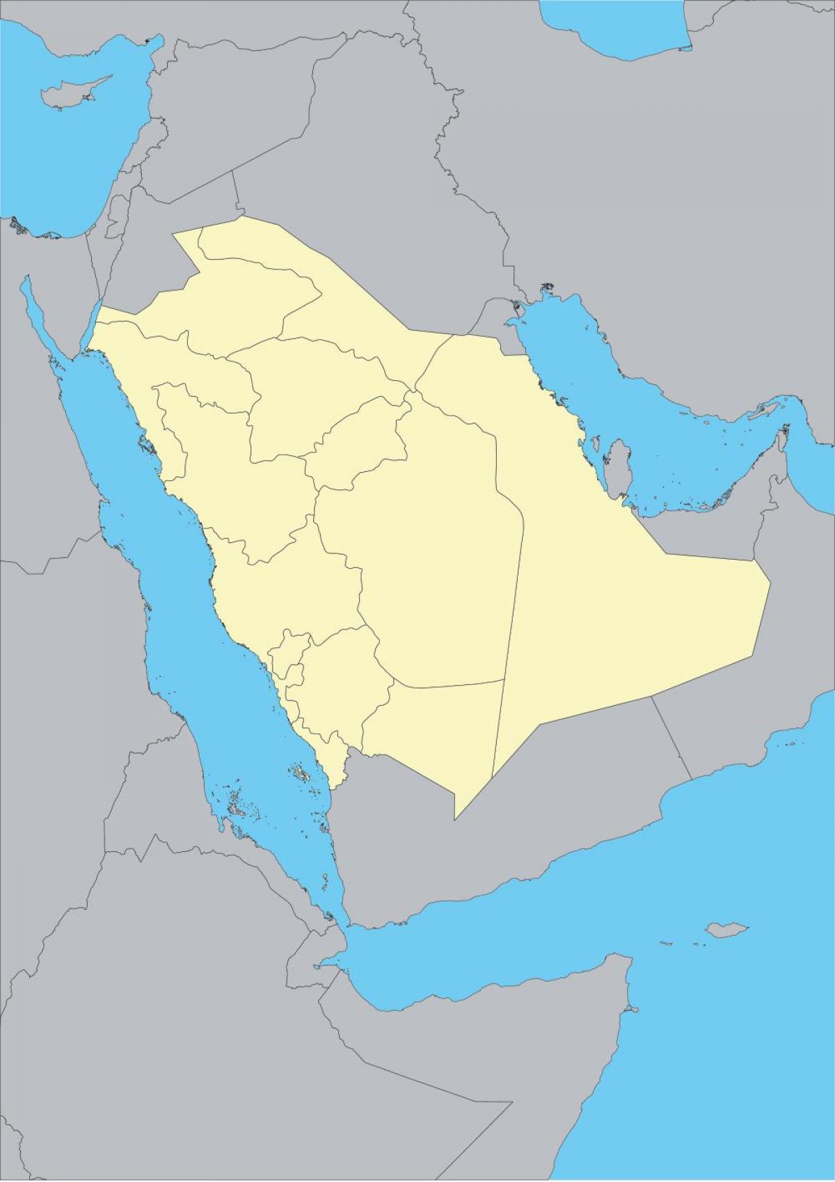 Harta Arabia Saudită contur