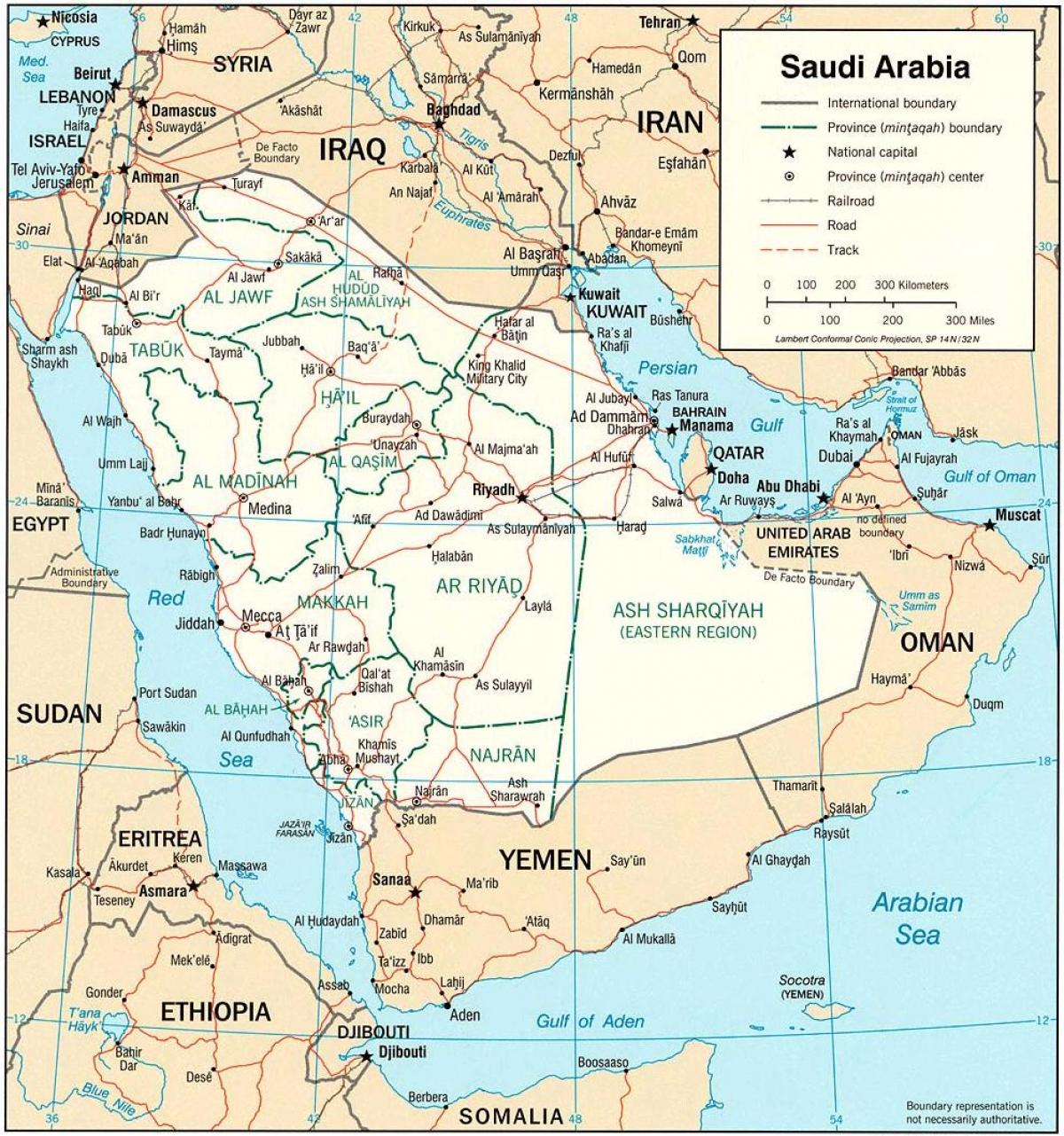 Harta Arabia Saudită on-line