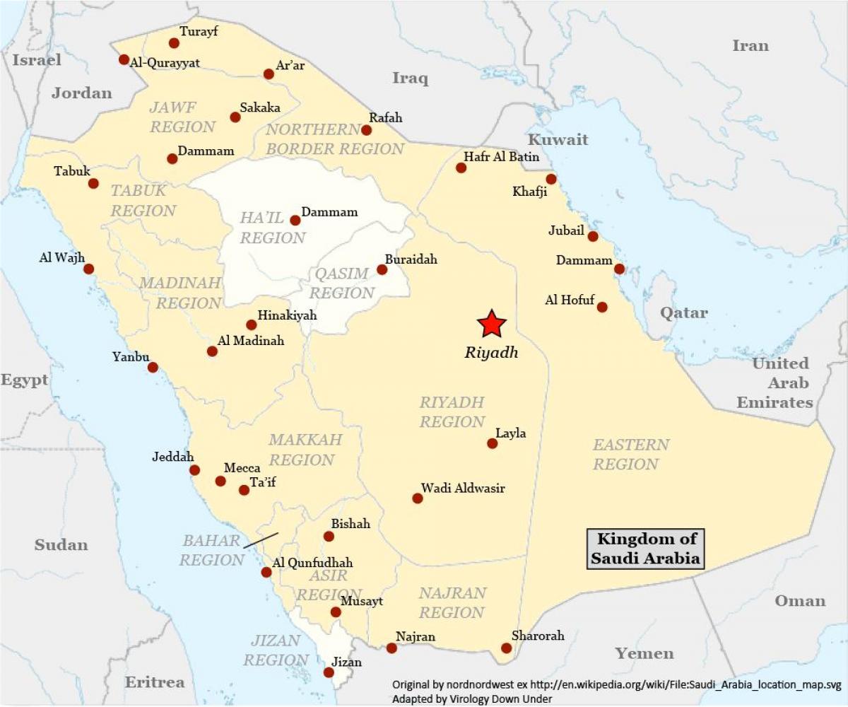 Harta najran, Arabia Saudită
