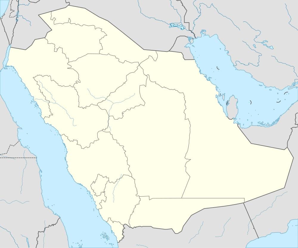 Harta de Arabia Saudită în