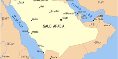 Al jouf hartă în Arabia Saudită