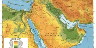 Harta Arabia Saudită desert