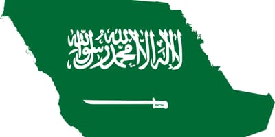 Arabia Saudită harta flag