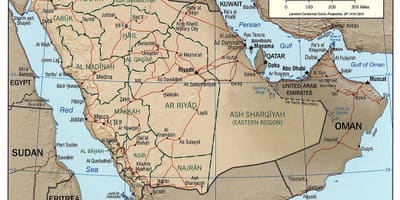 Harta Arabia Saudită râu