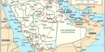 Harta Arabia Saudită politice