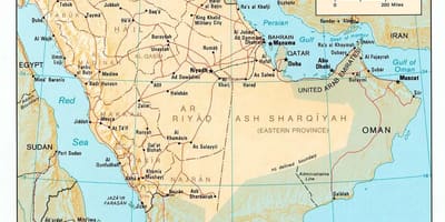 Arabia Saudită hartă hd