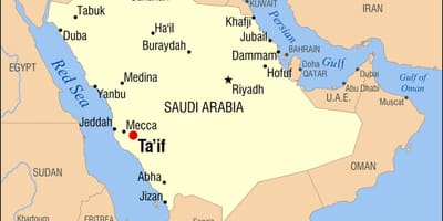 Arabia Saudită orașului taif hartă