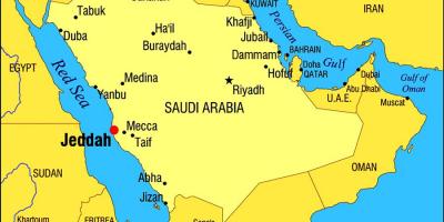 Jeddah KSA hartă