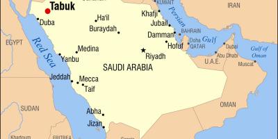 Tabuk KSA hartă
