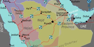 Harta turaif Arabia Saudită