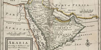 Harta antică Arabia Saudită