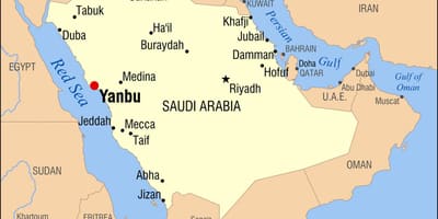 Yanbu KSA hartă